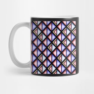 Geometric Pattern, Rhombic Harlequin Motif Mug